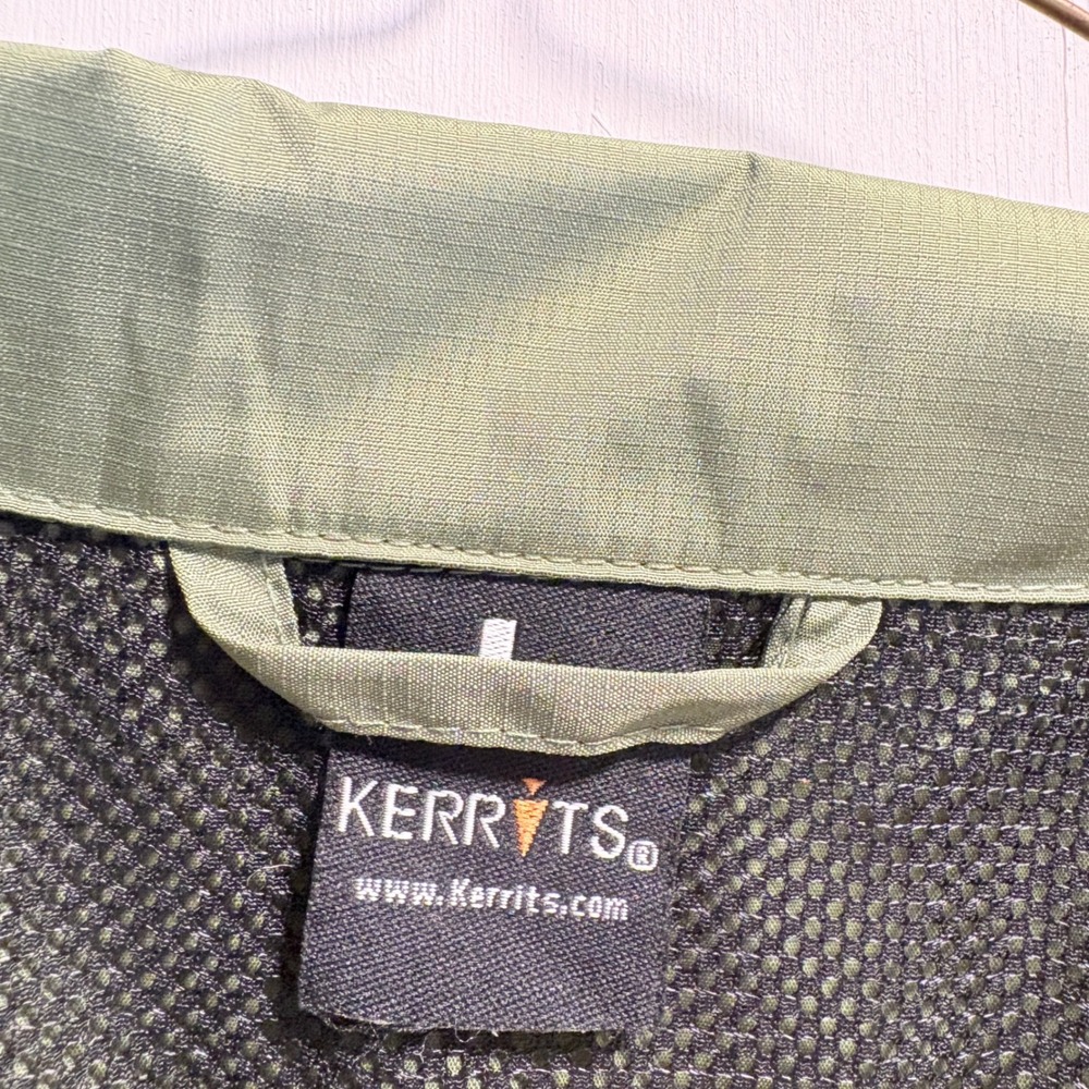 Kerrits Flying Change Jacket Large Green Black Equestrian Riding Windbreaker NEW - Picture 5 of 16